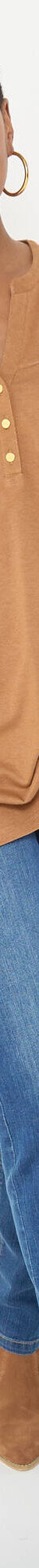 Tunique col boutonné unie (caramel) Tunique col boutonné unie (caramel)